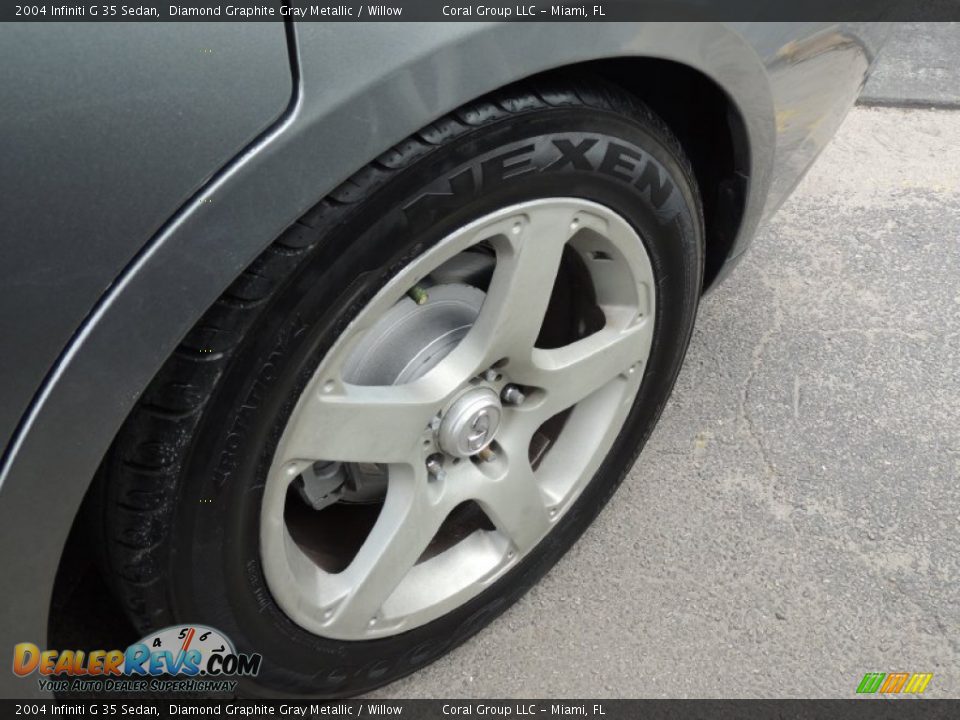2004 Infiniti G 35 Sedan Diamond Graphite Gray Metallic / Willow Photo #21