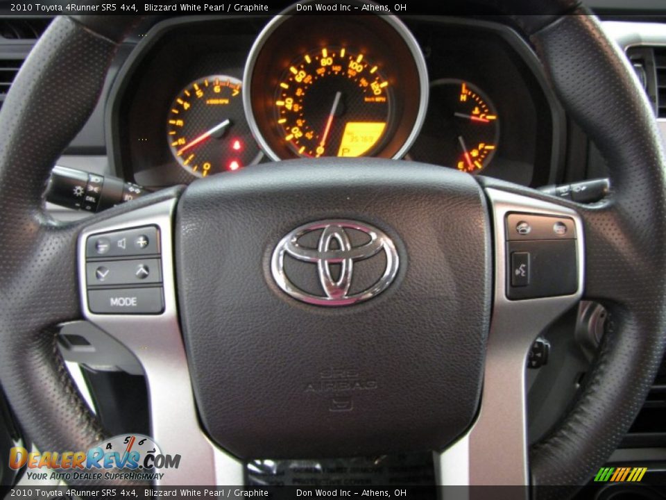 2010 Toyota 4Runner SR5 4x4 Blizzard White Pearl / Graphite Photo #16