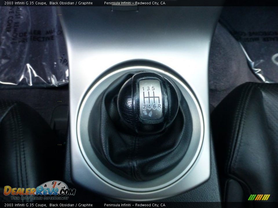 2003 Infiniti G 35 Coupe Black Obsidian / Graphite Photo #21