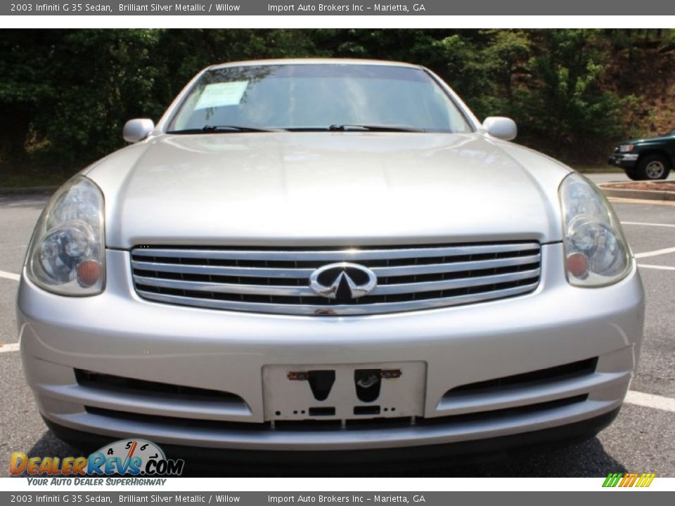 2003 Infiniti G 35 Sedan Brilliant Silver Metallic / Willow Photo #3