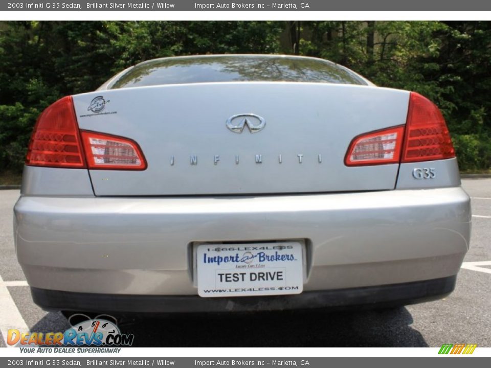 2003 Infiniti G 35 Sedan Brilliant Silver Metallic / Willow Photo #4