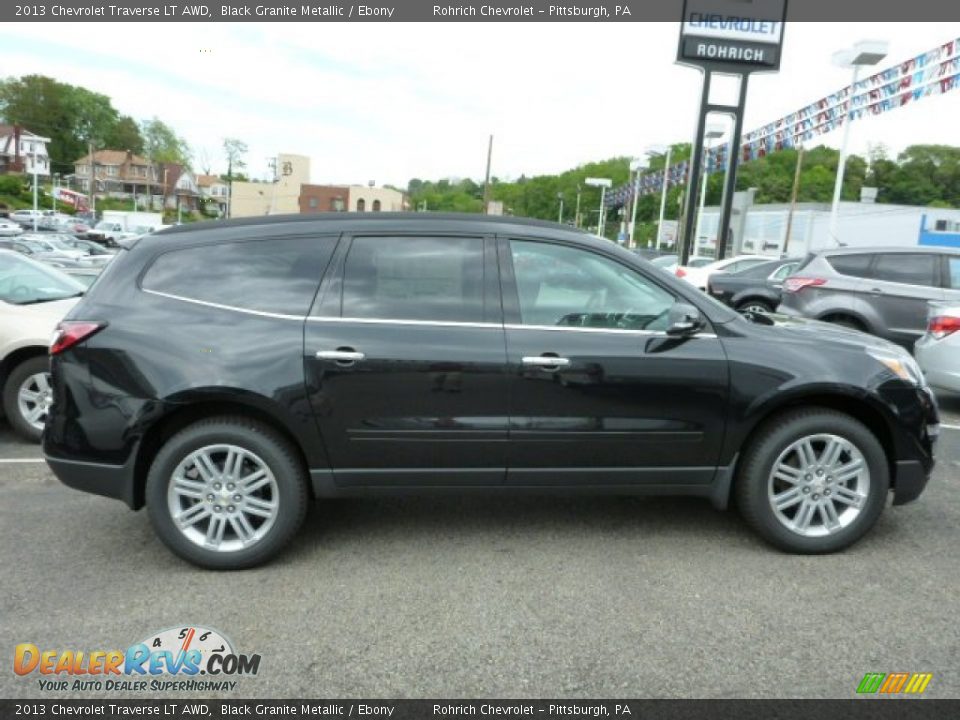 2013 Chevrolet Traverse LT AWD Black Granite Metallic / Ebony Photo #2