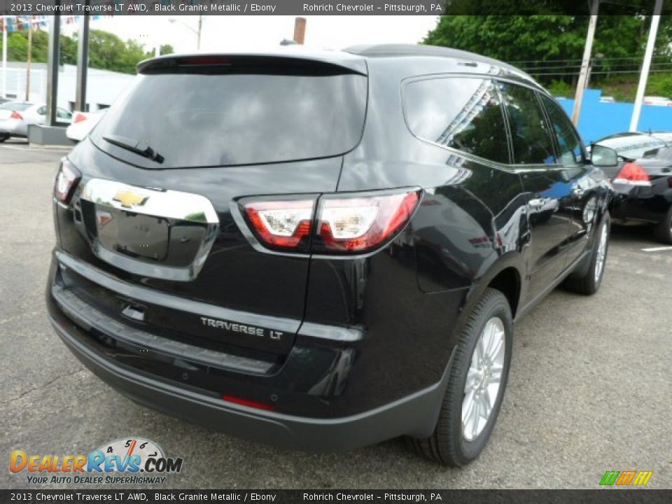 2013 Chevrolet Traverse LT AWD Black Granite Metallic / Ebony Photo #3
