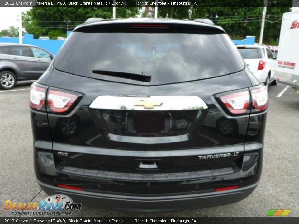 2013 Chevrolet Traverse LT AWD Black Granite Metallic / Ebony Photo #4