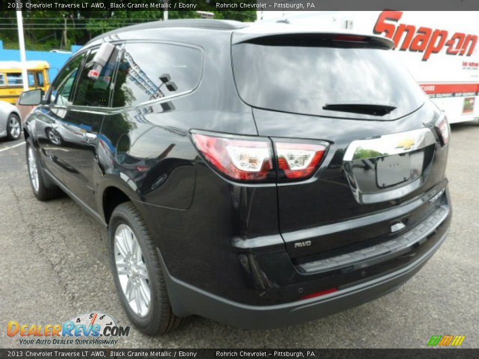2013 Chevrolet Traverse LT AWD Black Granite Metallic / Ebony Photo #5