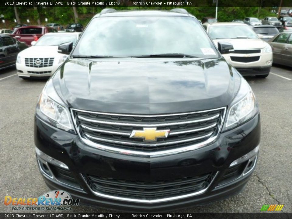 2013 Chevrolet Traverse LT AWD Black Granite Metallic / Ebony Photo #8