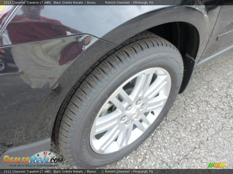 2013 Chevrolet Traverse LT AWD Black Granite Metallic / Ebony Photo #9
