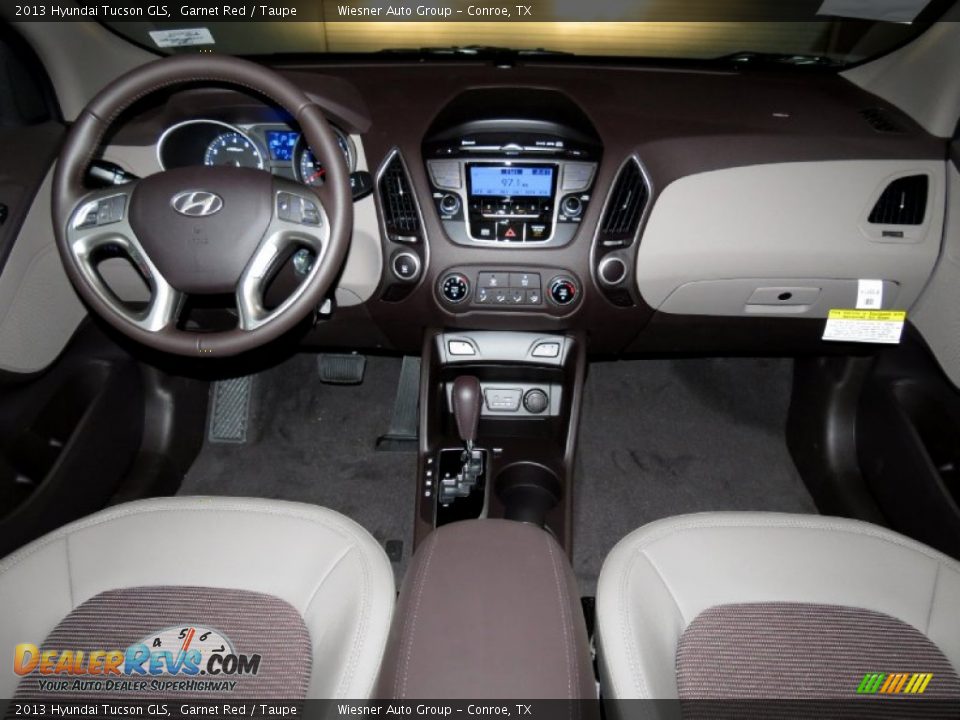 2013 Hyundai Tucson GLS Garnet Red / Taupe Photo #3