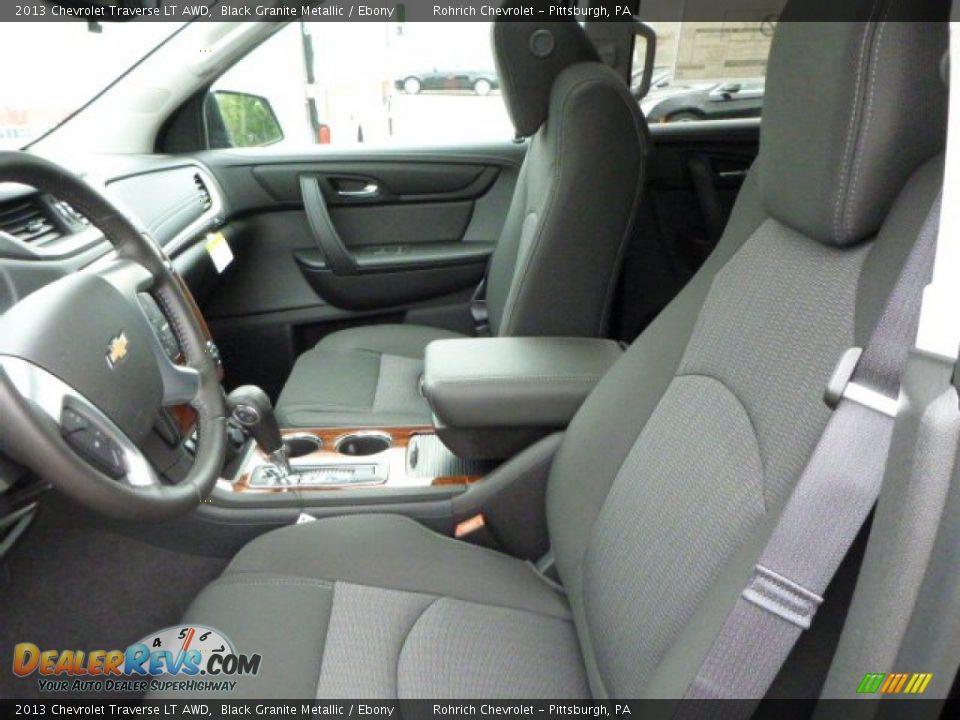 2013 Chevrolet Traverse LT AWD Black Granite Metallic / Ebony Photo #10