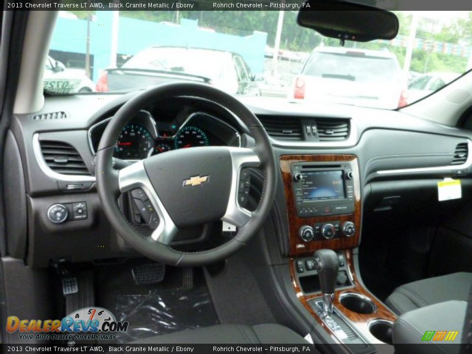 2013 Chevrolet Traverse LT AWD Black Granite Metallic / Ebony Photo #13