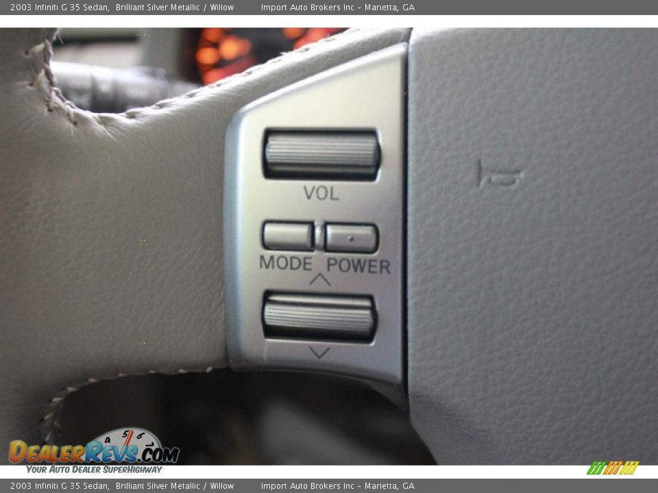 2003 Infiniti G 35 Sedan Brilliant Silver Metallic / Willow Photo #19