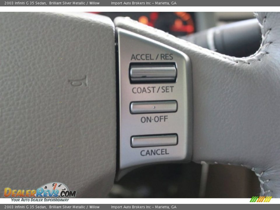 2003 Infiniti G 35 Sedan Brilliant Silver Metallic / Willow Photo #20