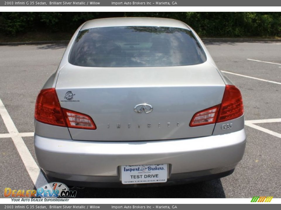 2003 Infiniti G 35 Sedan Brilliant Silver Metallic / Willow Photo #24