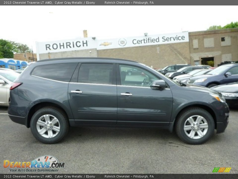 2013 Chevrolet Traverse LT AWD Cyber Gray Metallic / Ebony Photo #2