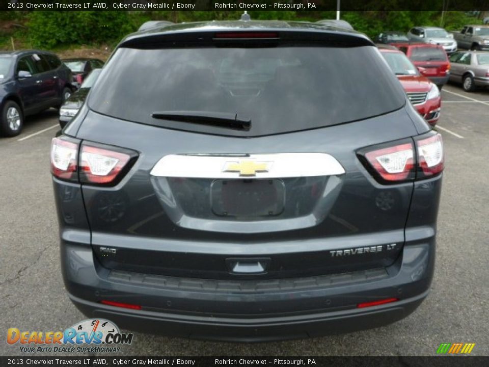 2013 Chevrolet Traverse LT AWD Cyber Gray Metallic / Ebony Photo #4