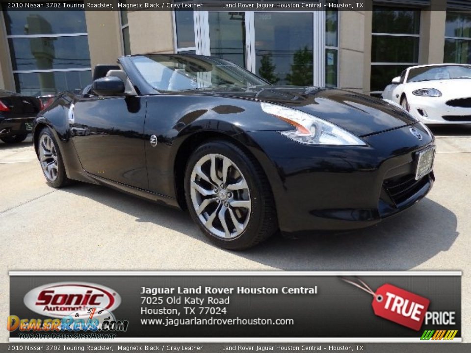 2010 Nissan 370Z Touring Roadster Magnetic Black / Gray Leather Photo #1