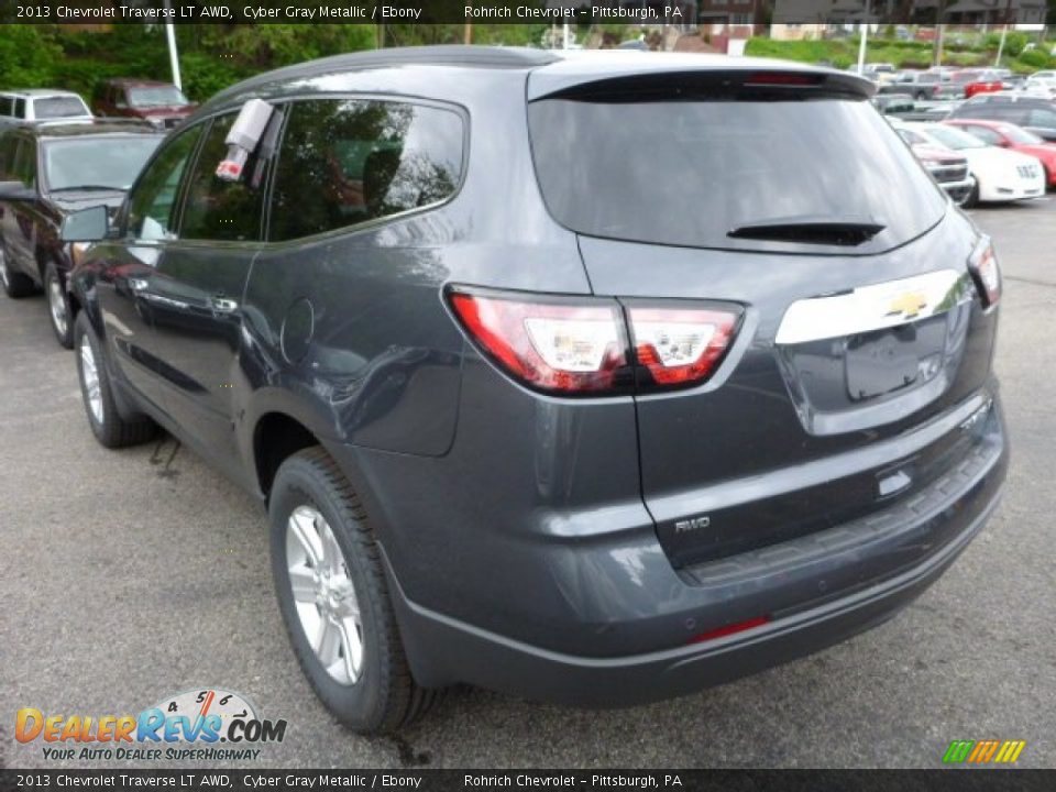 2013 Chevrolet Traverse LT AWD Cyber Gray Metallic / Ebony Photo #5