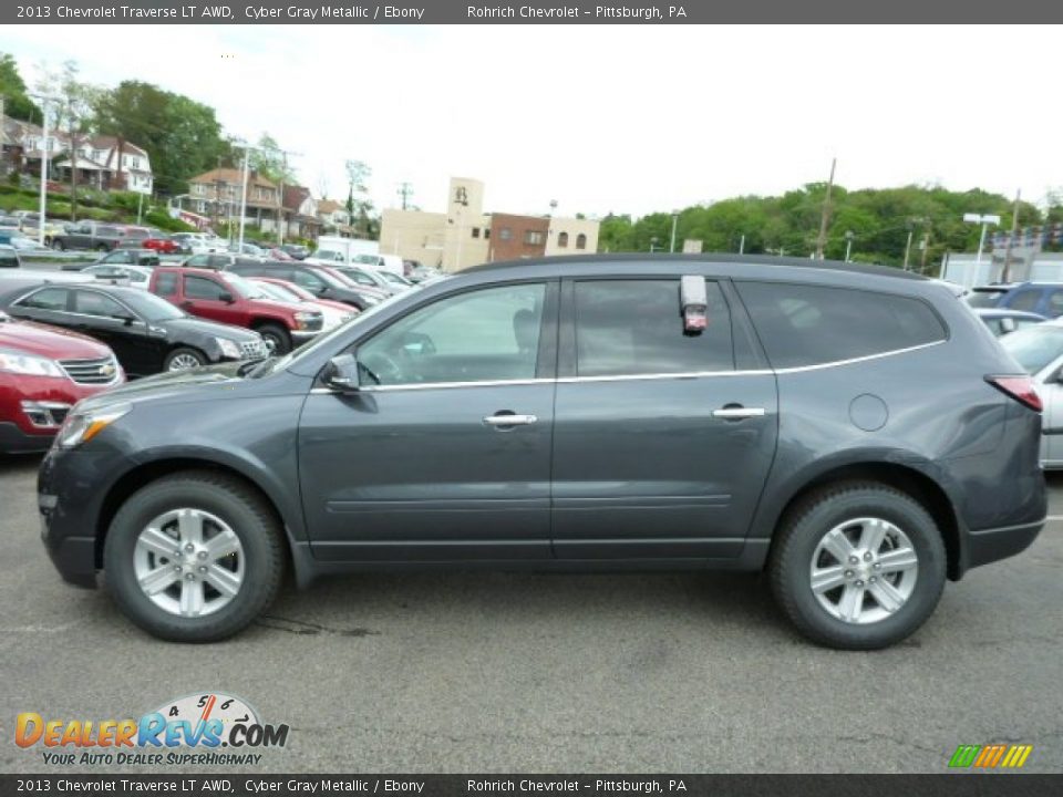 2013 Chevrolet Traverse LT AWD Cyber Gray Metallic / Ebony Photo #6