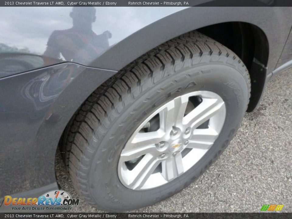 2013 Chevrolet Traverse LT AWD Cyber Gray Metallic / Ebony Photo #8