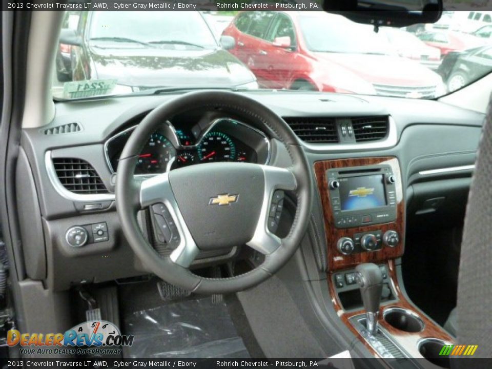 2013 Chevrolet Traverse LT AWD Cyber Gray Metallic / Ebony Photo #12
