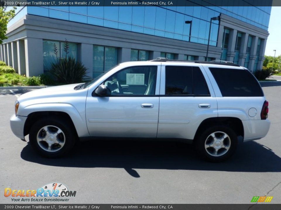 2009 Chevrolet TrailBlazer LT Silver Ice Metallic / Gray Photo #8