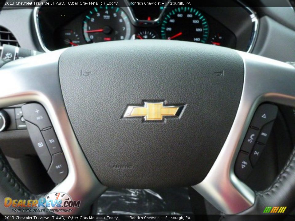 2013 Chevrolet Traverse LT AWD Cyber Gray Metallic / Ebony Photo #18