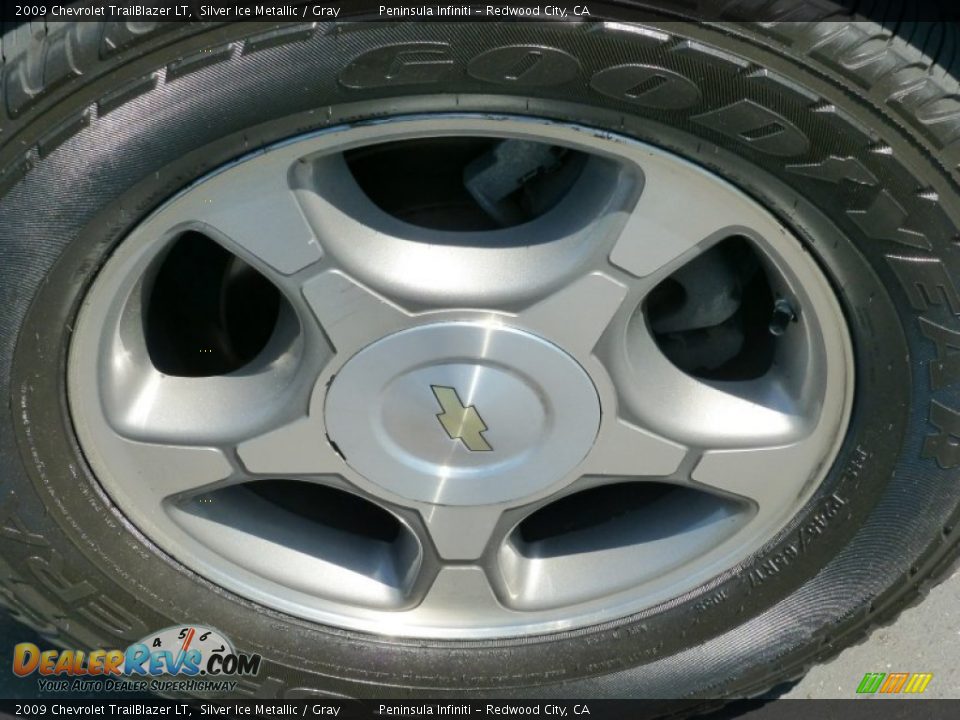 2009 Chevrolet TrailBlazer LT Silver Ice Metallic / Gray Photo #10