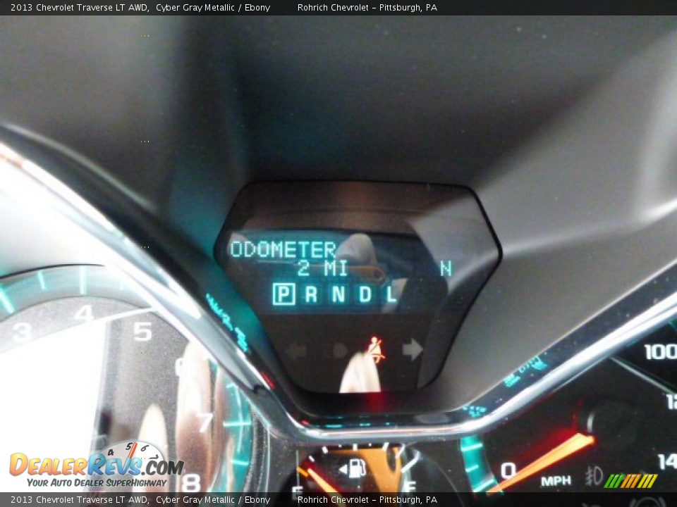 2013 Chevrolet Traverse LT AWD Cyber Gray Metallic / Ebony Photo #20