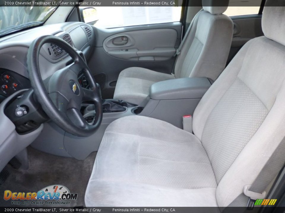 2009 Chevrolet TrailBlazer LT Silver Ice Metallic / Gray Photo #14
