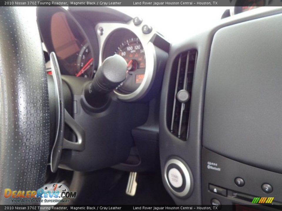 2010 Nissan 370Z Touring Roadster Magnetic Black / Gray Leather Photo #20