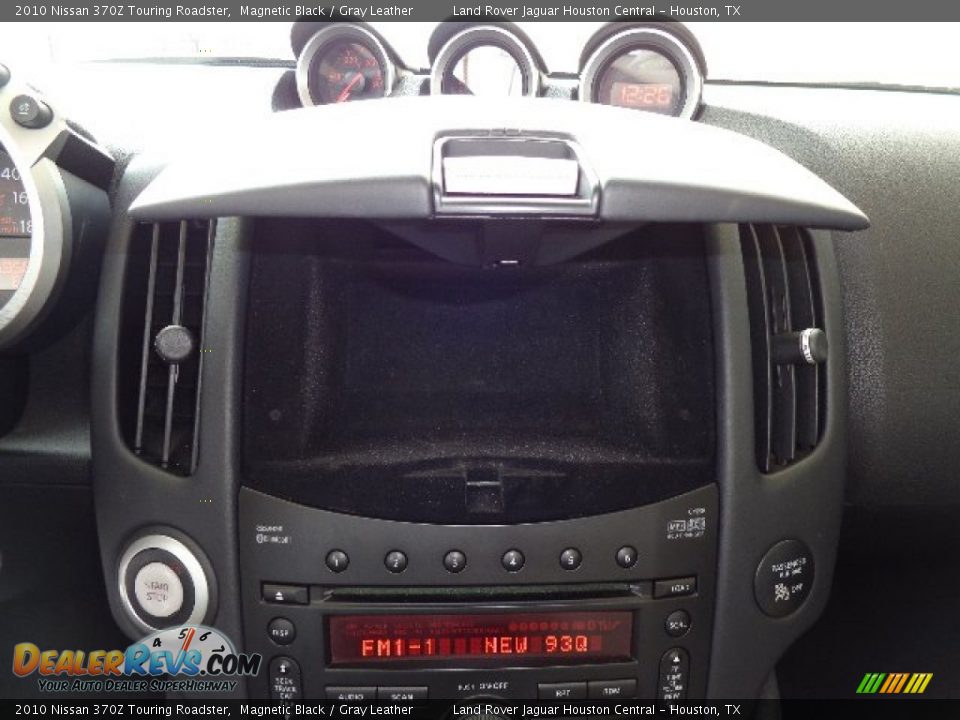 2010 Nissan 370Z Touring Roadster Magnetic Black / Gray Leather Photo #27