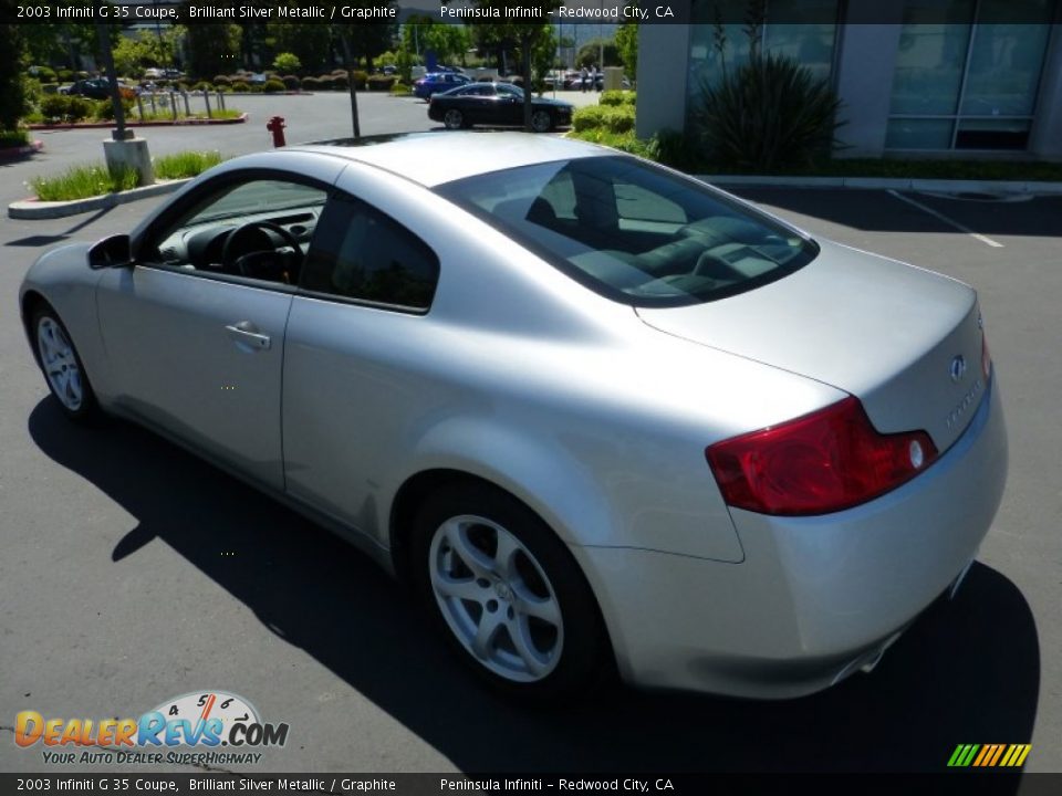 2003 Infiniti G 35 Coupe Brilliant Silver Metallic / Graphite Photo #4