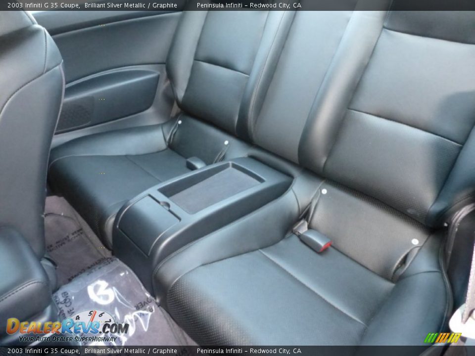 2003 Infiniti G 35 Coupe Brilliant Silver Metallic / Graphite Photo #14