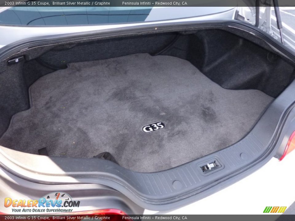 2003 Infiniti G 35 Coupe Brilliant Silver Metallic / Graphite Photo #15