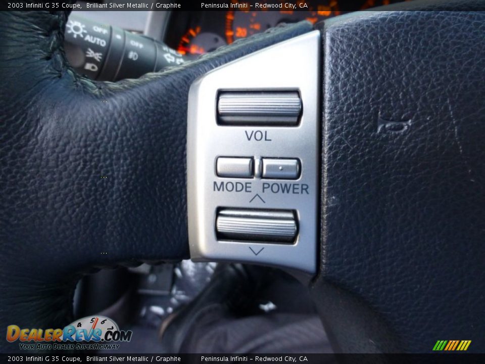 2003 Infiniti G 35 Coupe Brilliant Silver Metallic / Graphite Photo #20