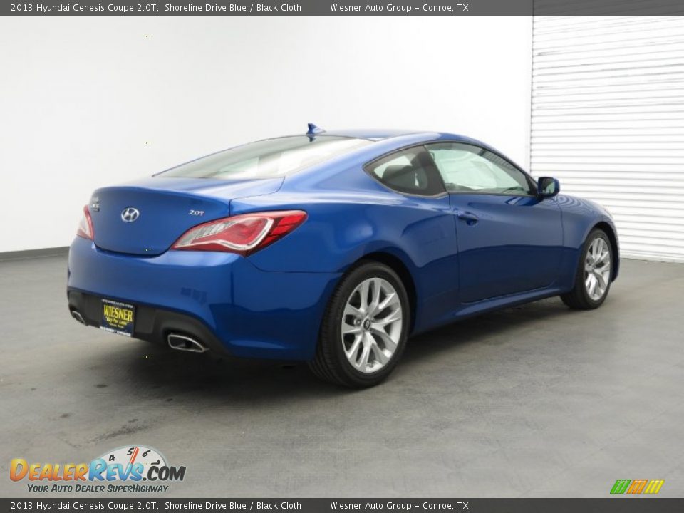 2013 Hyundai Genesis Coupe 2.0T Shoreline Drive Blue / Black Cloth Photo #2