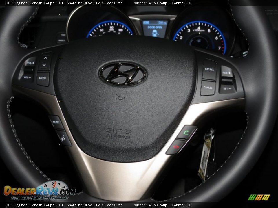 2013 Hyundai Genesis Coupe 2.0T Shoreline Drive Blue / Black Cloth Photo #4