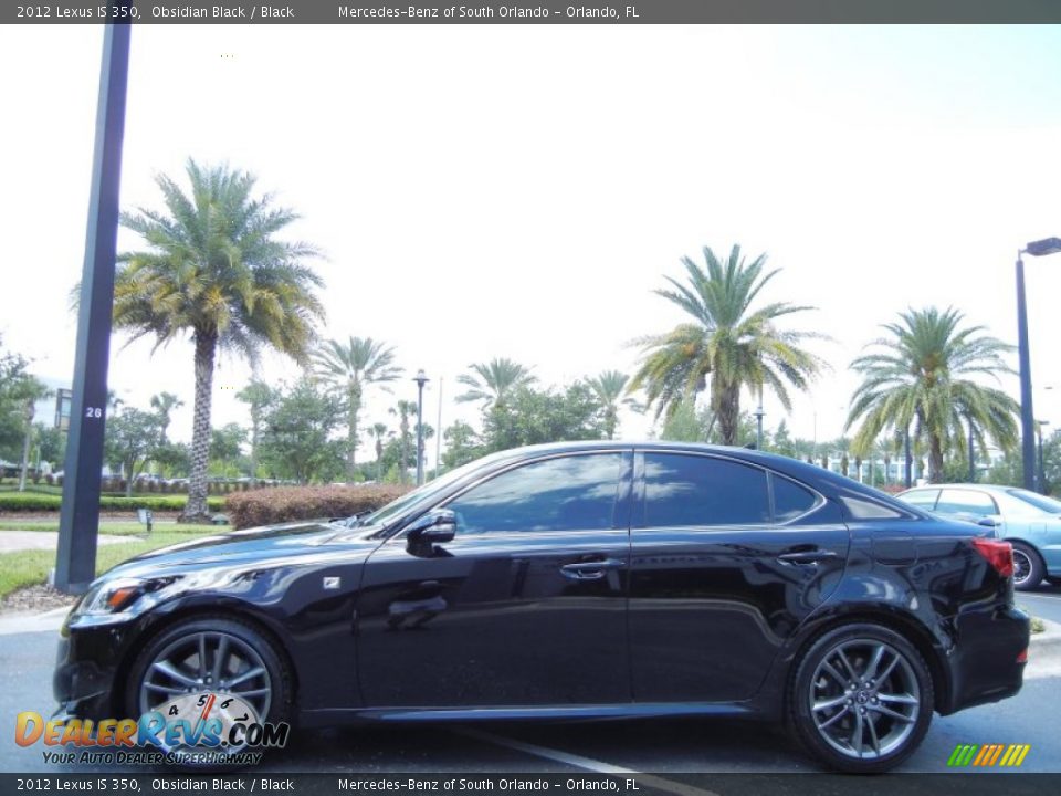 Obsidian Black 2012 Lexus IS 350 Photo #4