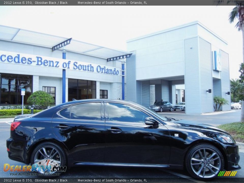 2012 Lexus IS 350 Obsidian Black / Black Photo #8