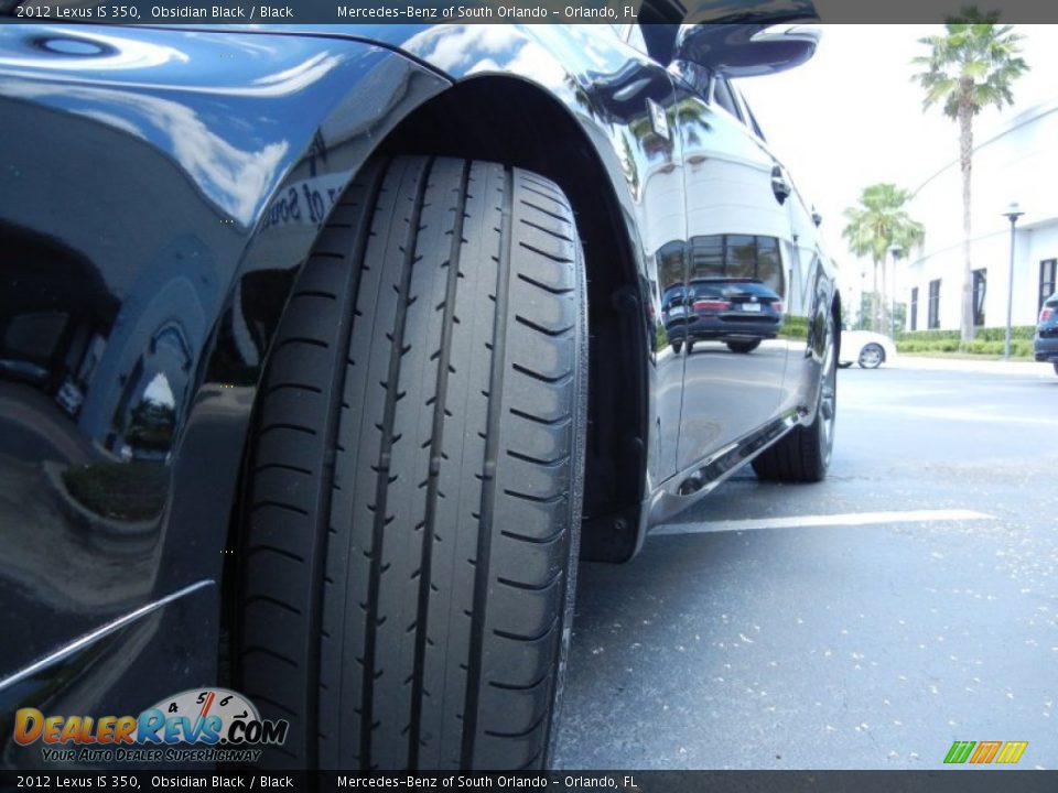 2012 Lexus IS 350 Obsidian Black / Black Photo #12