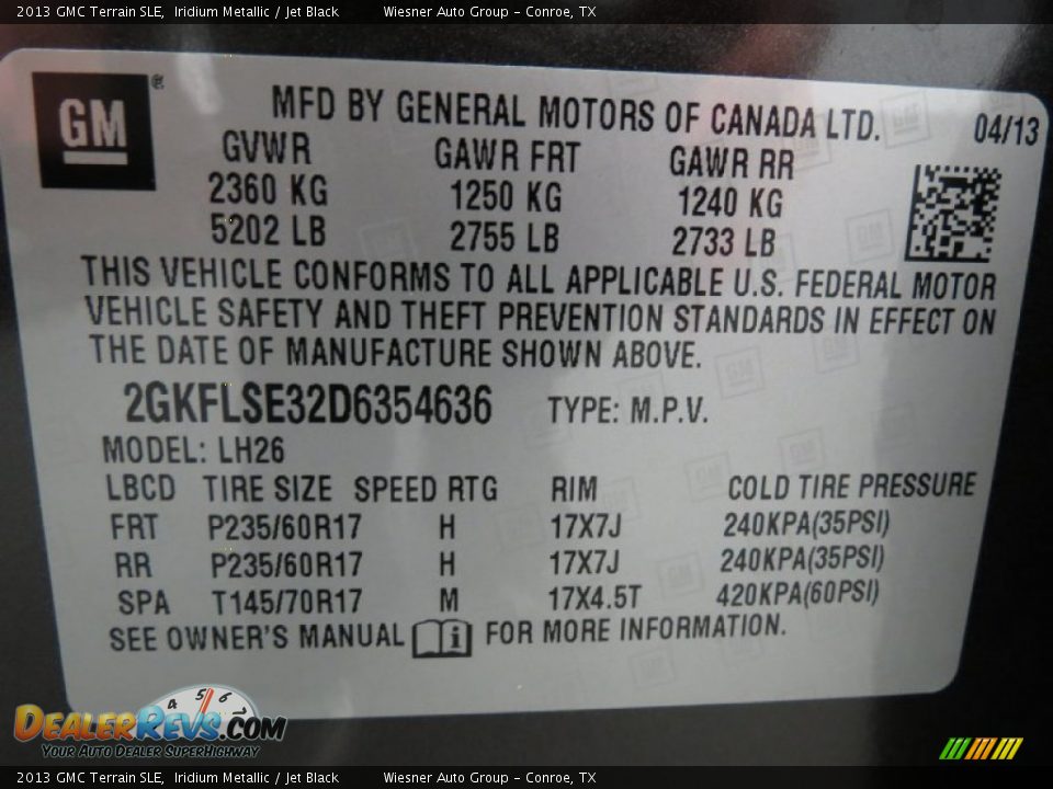 2013 GMC Terrain SLE Iridium Metallic / Jet Black Photo #6