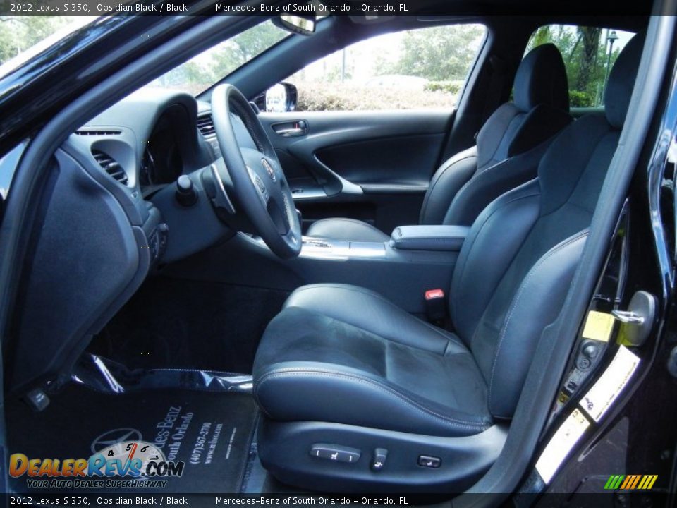 Black Interior - 2012 Lexus IS 350 Photo #13