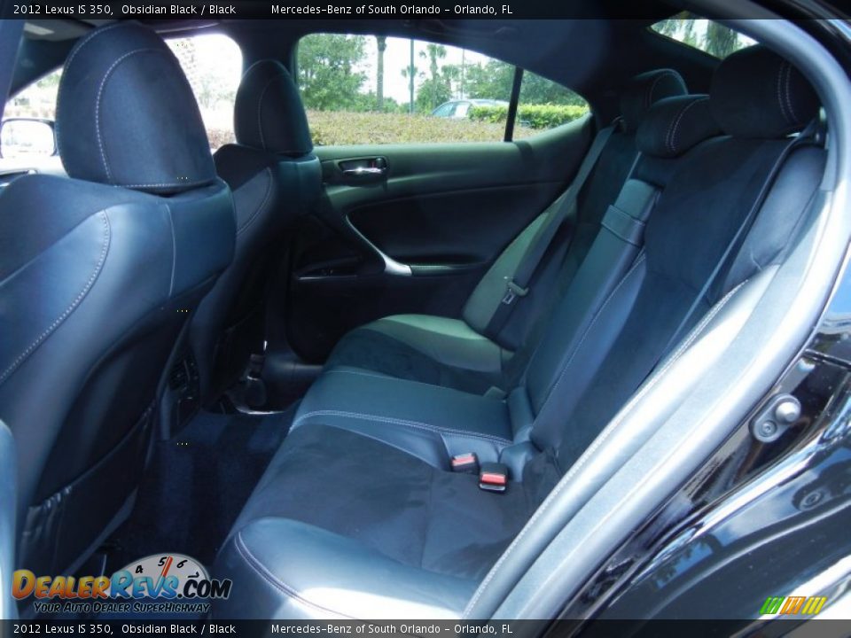 2012 Lexus IS 350 Obsidian Black / Black Photo #16