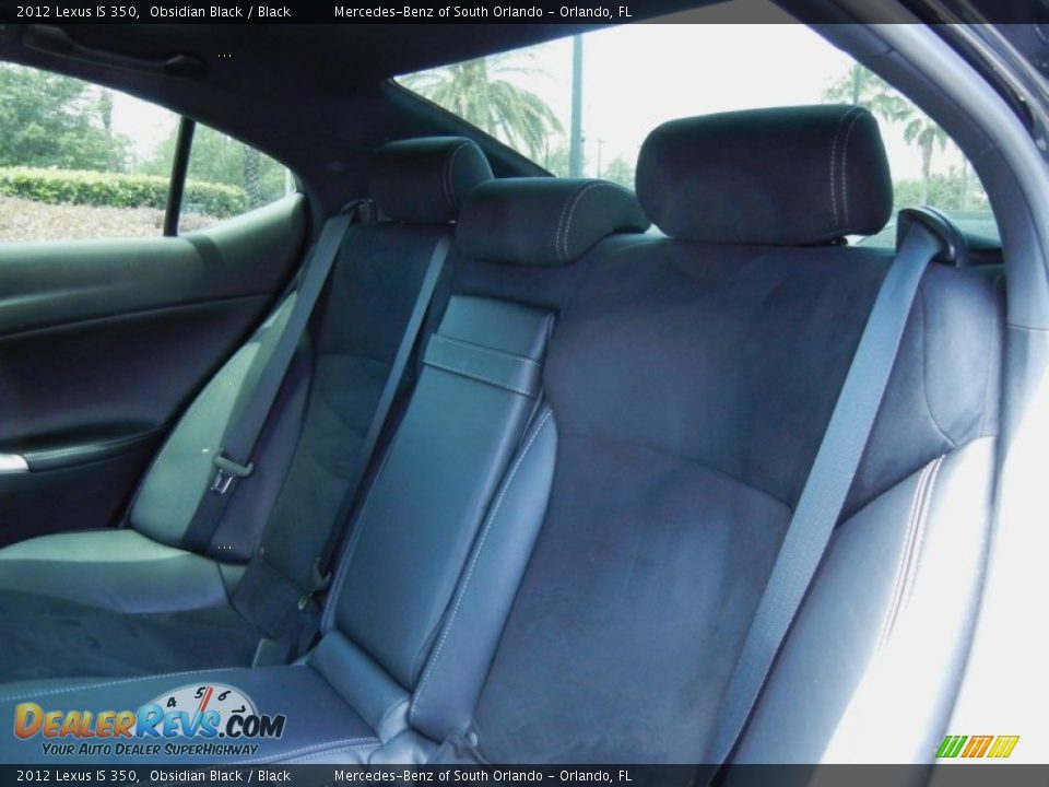 2012 Lexus IS 350 Obsidian Black / Black Photo #17
