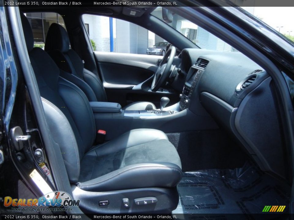 2012 Lexus IS 350 Obsidian Black / Black Photo #18