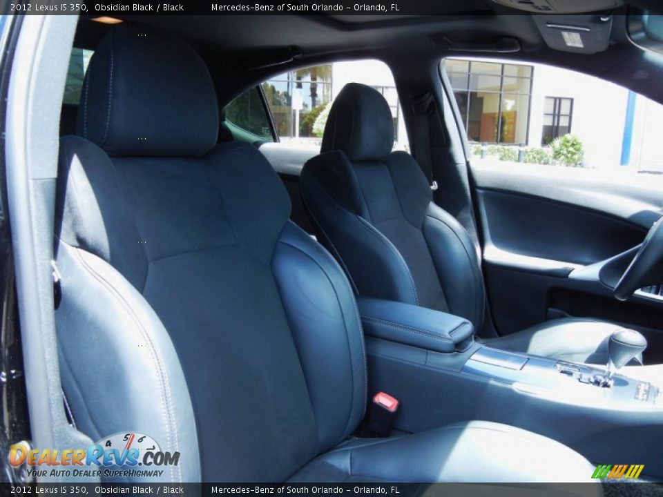 2012 Lexus IS 350 Obsidian Black / Black Photo #19