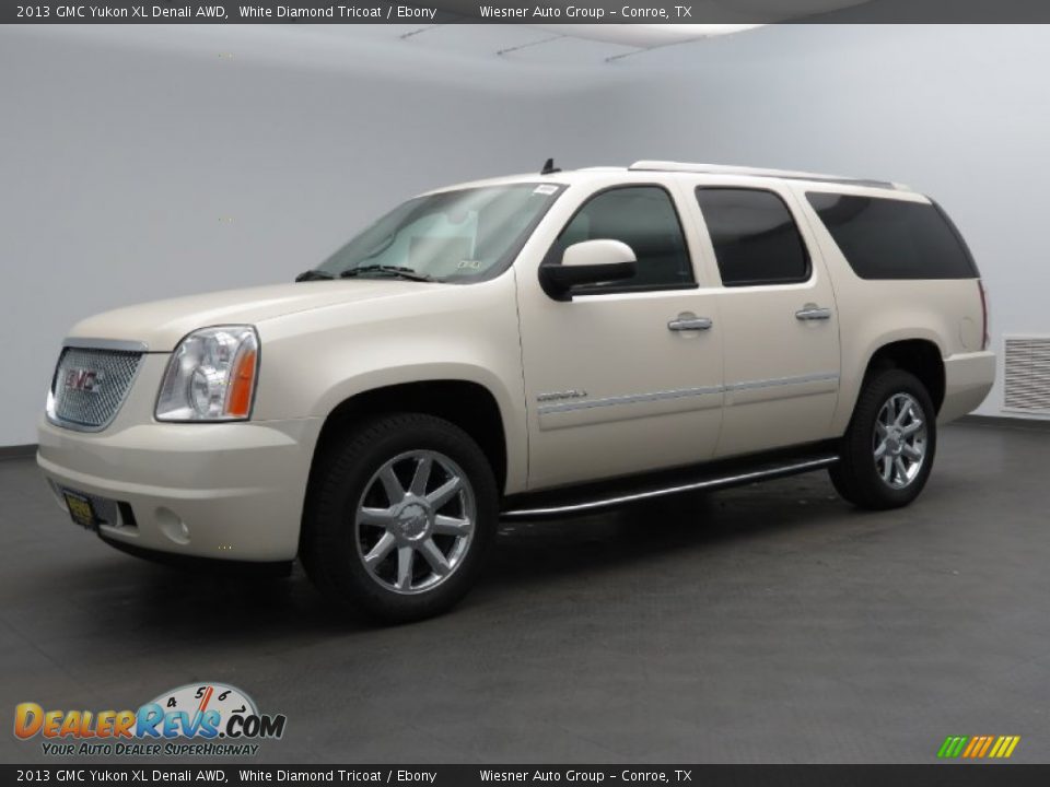 2013 GMC Yukon XL Denali AWD White Diamond Tricoat / Ebony Photo #1