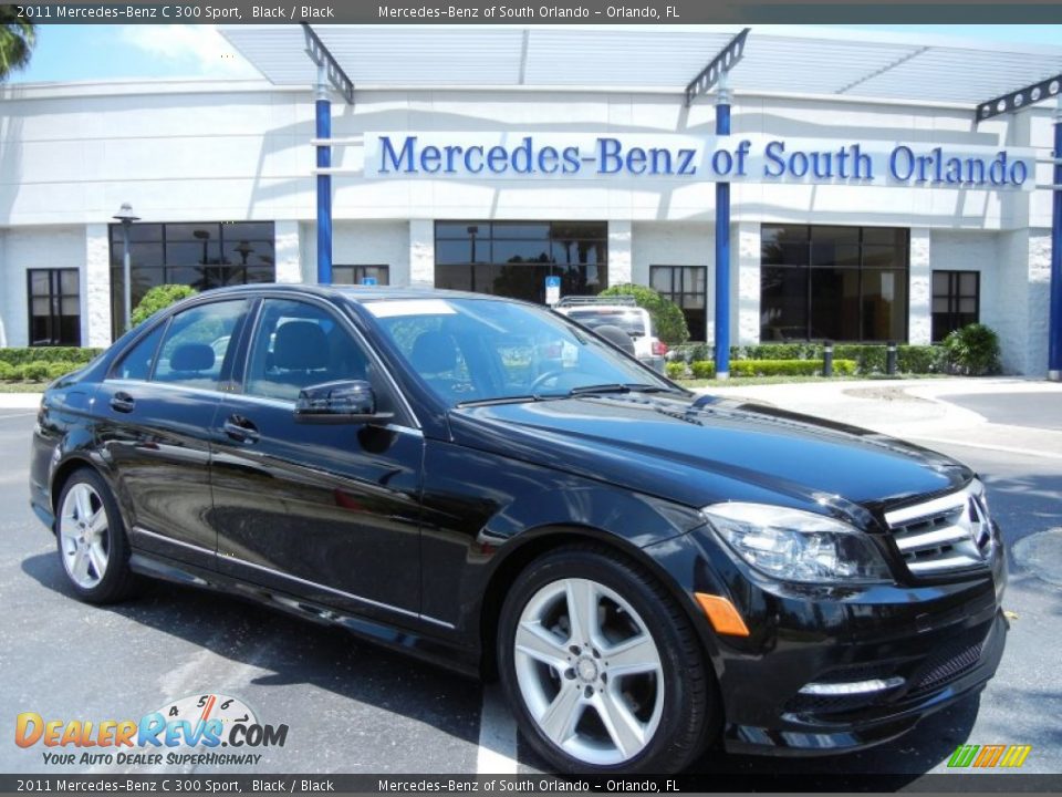 2011 Mercedes-Benz C 300 Sport Black / Black Photo #1