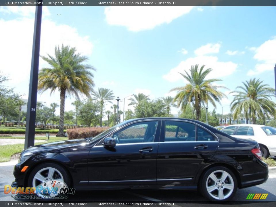 2011 Mercedes-Benz C 300 Sport Black / Black Photo #4