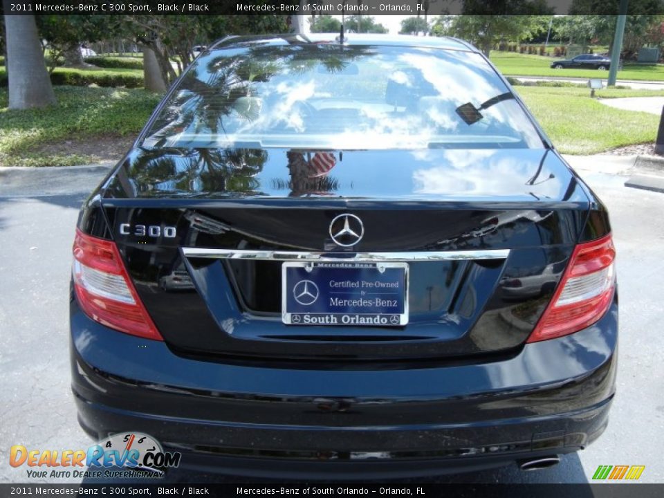 2011 Mercedes-Benz C 300 Sport Black / Black Photo #6